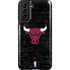 NBA Chicago Bulls Black Distressed Galaxy S21 FE Pro Case