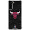 NBA Chicago Bulls Black Distressed Galaxy S21 Plus 5G Clear Case