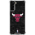 NBA Chicago Bulls Black Distressed Galaxy S21 Plus 5G Clear Case