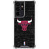 NBA Chicago Bulls Black Distressed Galaxy S21 Ultra 5G Clear Case
