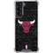 NBA Chicago Bulls Black Distressed Galaxy S22 Clear Case