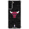 NBA Chicago Bulls Black Distressed Galaxy S22 Plus Clear Case