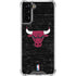 NBA Chicago Bulls Black Distressed Galaxy S22 Plus Clear Case