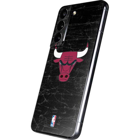 NBA Chicago Bulls Black Distressed Galaxy S22 Skin
