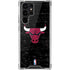 NBA Chicago Bulls Black Distressed Galaxy S22 Ultra Clear Case