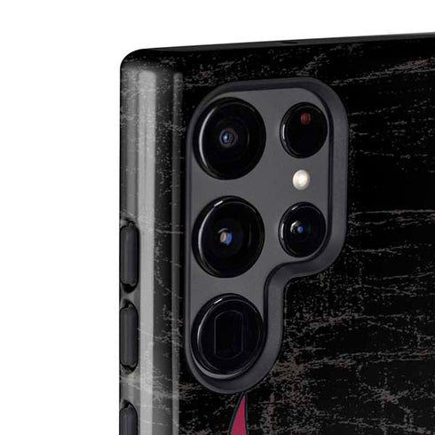 NBA Chicago Bulls Black Distressed Galaxy S22 Ultra Pro Case
