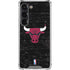 NBA Chicago Bulls Black Distressed Galaxy S23 Clear Case