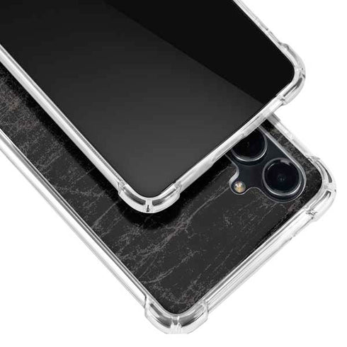 NBA Chicago Bulls Black Distressed Galaxy S23 FE Clear Case