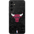NBA Chicago Bulls Black Distressed Galaxy S23 FE Skin