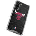 NBA Chicago Bulls Black Distressed Galaxy S23 Plus Clear Case