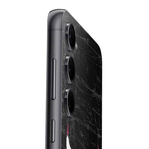 NBA Chicago Bulls Black Distressed Galaxy S23 Plus Skin
