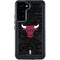 NBA Chicago Bulls Black Distressed Galaxy S23 Plus Waterproof Case