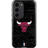NBA Chicago Bulls Black Distressed Galaxy S23 Pro Case