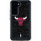NBA Chicago Bulls Black Distressed Galaxy S23 Waterproof Case