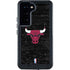 NBA Chicago Bulls Black Distressed Galaxy S23 Waterproof Case