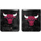 NBA Chicago Bulls Black Distressed Galaxy Z Flip Skin