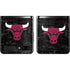 NBA Chicago Bulls Black Distressed Galaxy Z Flip Skin
