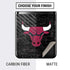 NBA Chicago Bulls Black Distressed Galaxy Z Flip Skin