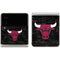 NBA Chicago Bulls Black Distressed Galaxy Z Flip3 5G Skin