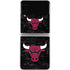NBA Chicago Bulls Black Distressed Galaxy Z Flip3 5G Skin