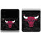 NBA Chicago Bulls Black Distressed Galaxy Z Flip4 5G Skin