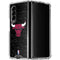 NBA Chicago Bulls Black Distressed Galaxy Z Fold4 5G Clear Case