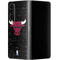 NBA Chicago Bulls Black Distressed Galaxy Z Fold4 5G Skin