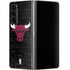 NBA Chicago Bulls Black Distressed Galaxy Z Fold4 5G Skin