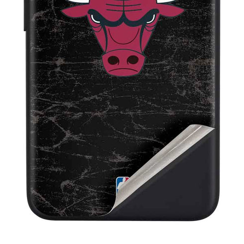 NBA Chicago Bulls Black Distressed Google Pixel 4a Skin