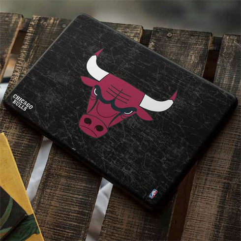 NBA Chicago Bulls Black Distressed Google Pixelbook Go Skin