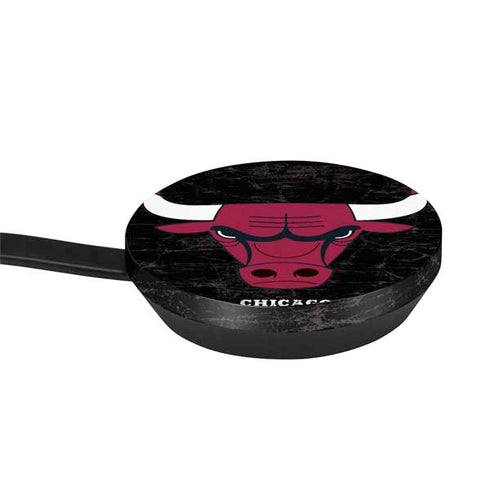 NBA Chicago Bulls Black Distressed Google Stadia Controller Skin