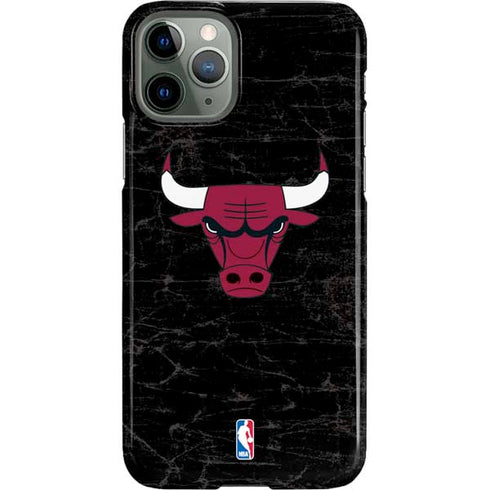 NBA Chicago Bulls Black Distressed iPhone 11 Pro Lite Case
