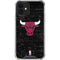 NBA Chicago Bulls Black Distressed iPhone 12 Clear Case