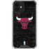 NBA Chicago Bulls Black Distressed iPhone 12 Clear Case
