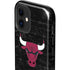 NBA Chicago Bulls Black Distressed iPhone 12 Impact Case