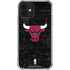 NBA Chicago Bulls Black Distressed iPhone 12 Mini Clear Case