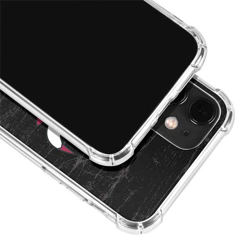 NBA Chicago Bulls Black Distressed iPhone 12 Mini Clear Case