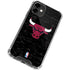 NBA Chicago Bulls Black Distressed iPhone 12 Mini Clear Case