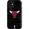 NBA Chicago Bulls Black Distressed iPhone 12 Mini Impact Case