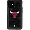 NBA Chicago Bulls Black Distressed iPhone 12 Mini Waterproof Case