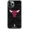 NBA Chicago Bulls Black Distressed iPhone 12 Pro Clear Case