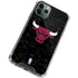 NBA Chicago Bulls Black Distressed iPhone 12 Pro Clear Case