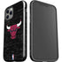 NBA Chicago Bulls Black Distressed iPhone 12 Pro Impact Case