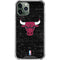 NBA Chicago Bulls Black Distressed iPhone 12 Pro Max Clear Case