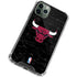NBA Chicago Bulls Black Distressed iPhone 12 Pro Max Clear Case