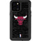 NBA Chicago Bulls Black Distressed iPhone 12 Pro Max Waterproof Case