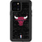 NBA Chicago Bulls Black Distressed iPhone 12 Pro Waterproof Case