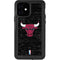 NBA Chicago Bulls Black Distressed iPhone 12 Waterproof Case