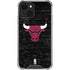NBA Chicago Bulls Black Distressed iPhone 13 Clear Case
