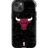 NBA Chicago Bulls Black Distressed iPhone 13 Impact Case